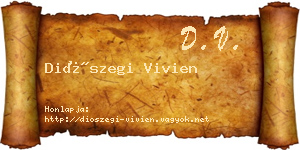 Diószegi Vivien névjegykártya