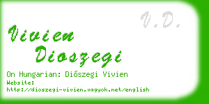 vivien dioszegi business card